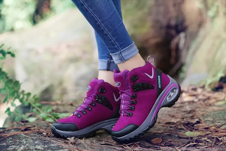 Akexiya Для мужчин женщин воздушной подушке Водонепроницаемый кожа Пеший Туризм