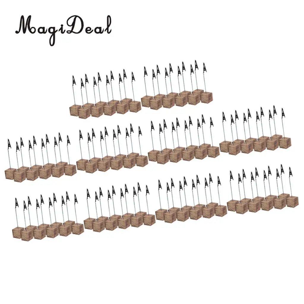 100 шт. деревенский огонь деревянная основа фото зажим свадебный стол место