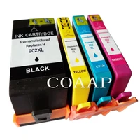 4x compatible hp 902 902xl 906xl ink cartridge for officeje 6968 6978 6979 6970 6971 6975 6951 6954 printer hp902 bk c m y