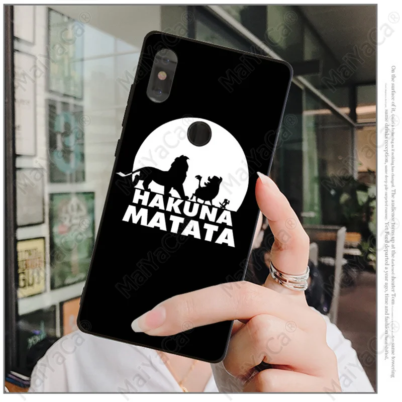 A3 MaiYaCa Король Лев Pumba Hakuna Matata мягкий силиконовый черный чехол для телефона для Xiaomi mi Note 3 6 8 8SE mi X 2 2S Red mi 5 Plus Note 5 - Цвет: A3