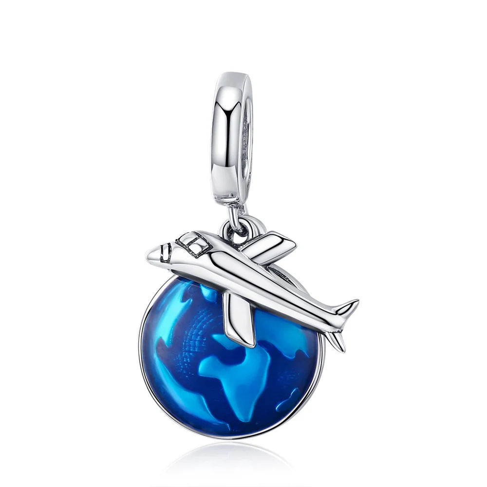 CY0633 ZMZY талант путешествия 925 стерлингового серебра Шарм Бусины Fit Pandora Браслеты для женщин Аутентичные модные ювелирные изделия подарок - Цвет: CY0633