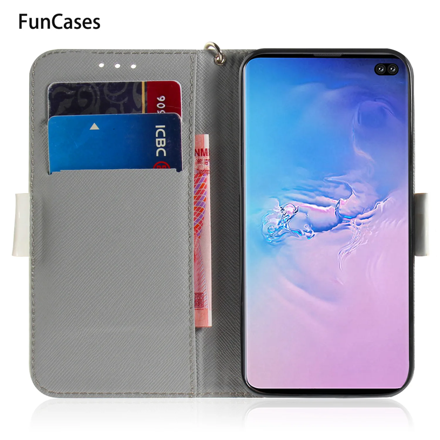 Мобильный чехол для Samsung S10 Plus из зеркальной искусственной кожи с откидной крышкой для Galaxy Cellular Lite, задняя крышка для S10E Pro.