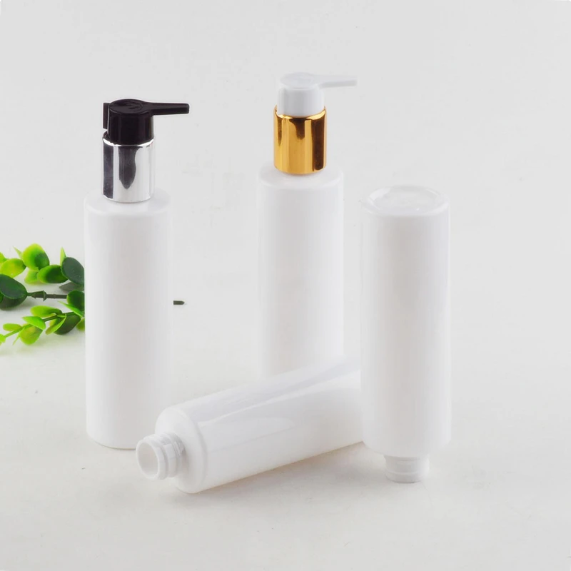 200 мл пустой белый пластиковый лосьонный насос бутылка высококлассная Косметика