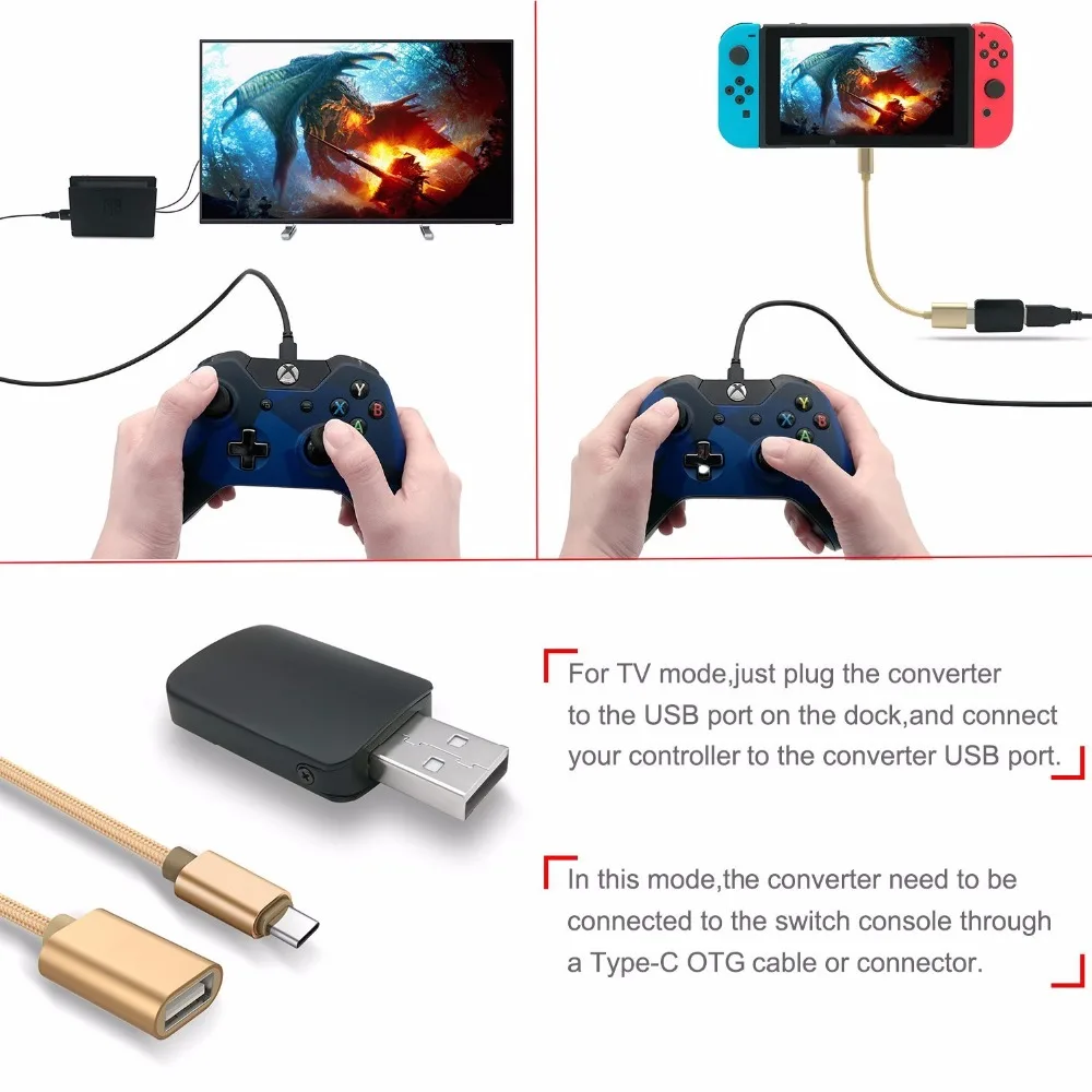 Controller Converter for Nintendo Switch PS3/PS4 Dualshock/XBOX 360/XBOX ONE Controllers | Электроника