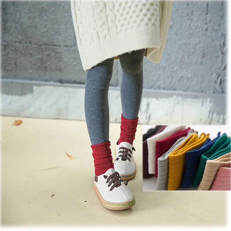 Хлопковые детские носки с ворсом для маленьких девочек; Calcetines; Sokken; Детские Школьные носки для мальчиков; Meia Infantil Menina