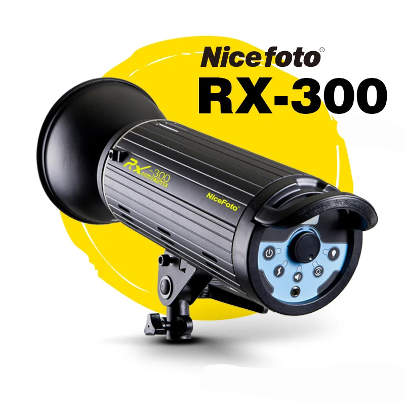 

NiceFoto photography lights RX-300 300W Studio Flash fast recycling time Studio photography studio light lamp touch button