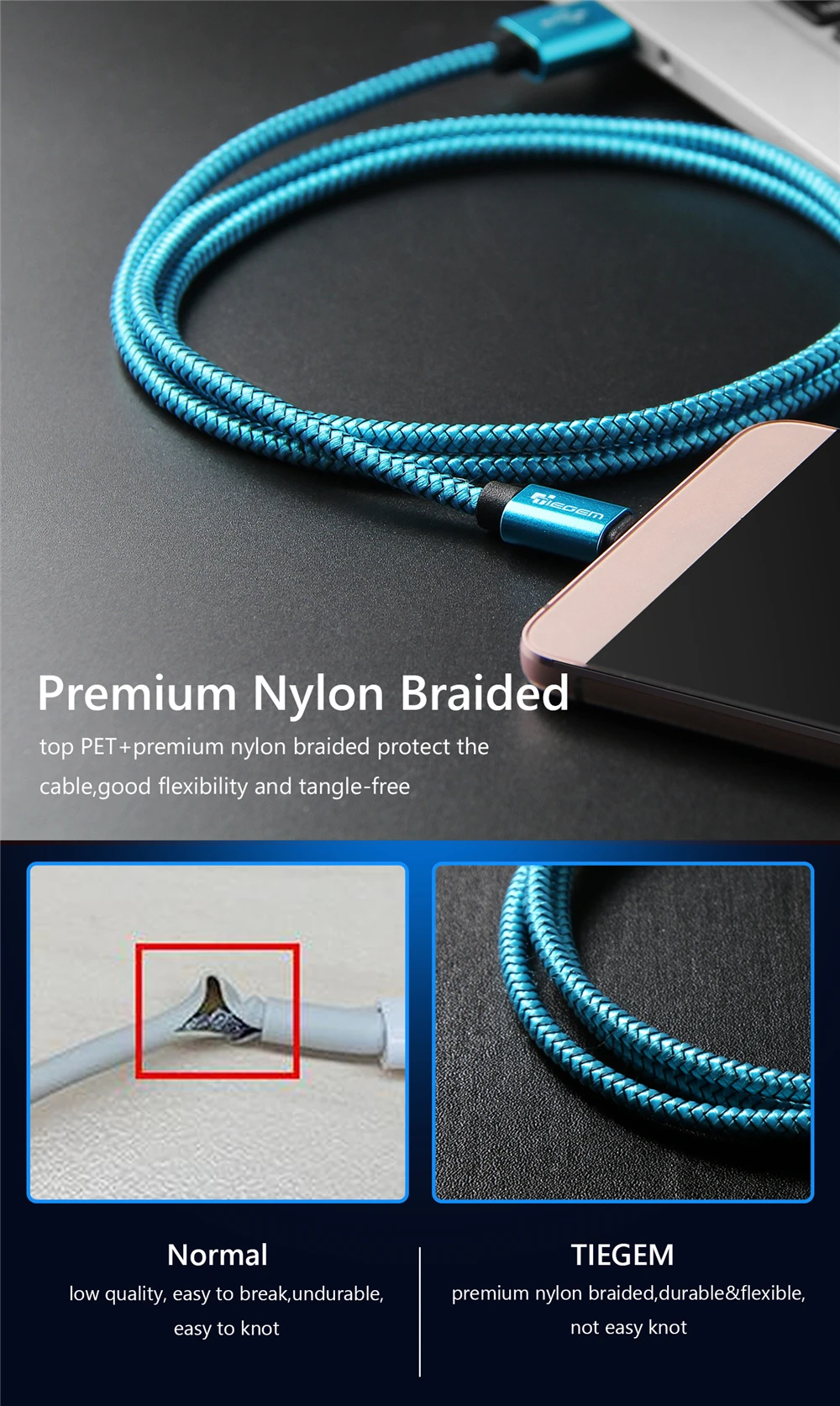 TIEGEM usb type-C кабель для One Plus 6 5t быстрая зарядка QC3.0 USB C Быстрая зарядка USB зарядное устройство кабель для samsung Galaxy S9 S8 Plus
