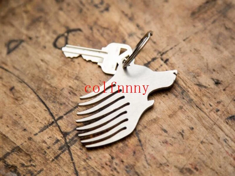 100 шт./лот расческа для хлеба волк пива брелок коробка резак карманный открывалка