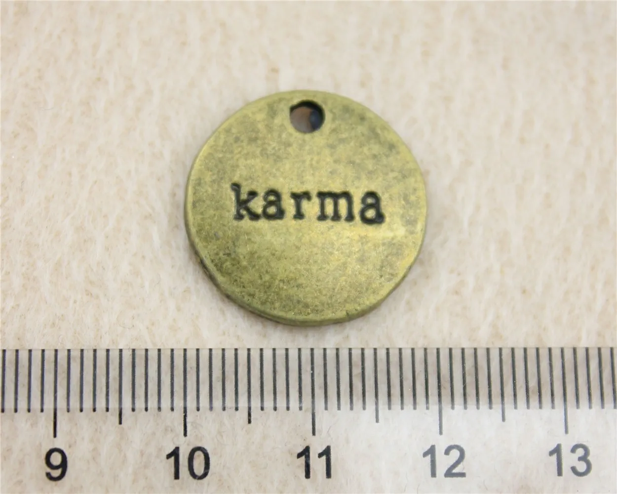 20mm 10 шт., высокое качество, багажная бирка для самостоятельного изготовления ювелирных изделий, товары для рукоделия, штамп, начальный круглый текст, бирка, подвески, мужские ювелирные изделия - Окраска металла: 20mm