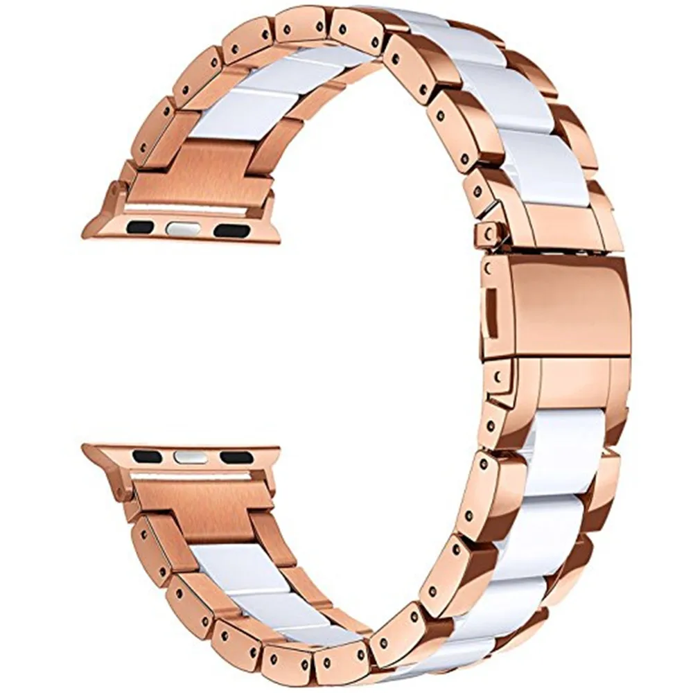 V-MORO 2018 New WATCH BAND For APPLE 42MM 38mm Bands Resin Stainless Steel Strap Apple Watch Series 3 2 1 Sport Hermes | Наручные часы