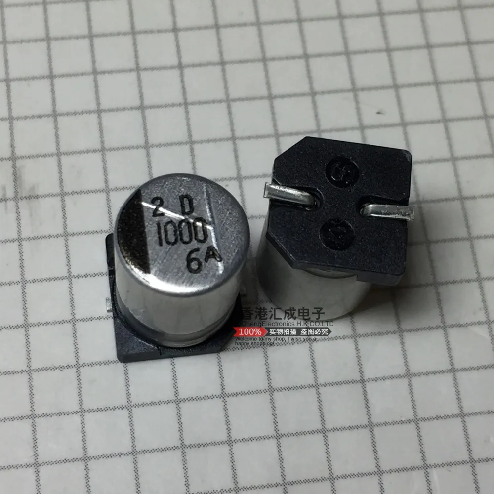 6 3 V 1000 мкФ 6A 8x10mm SMD алюминиевый электролитический конденсатор новый