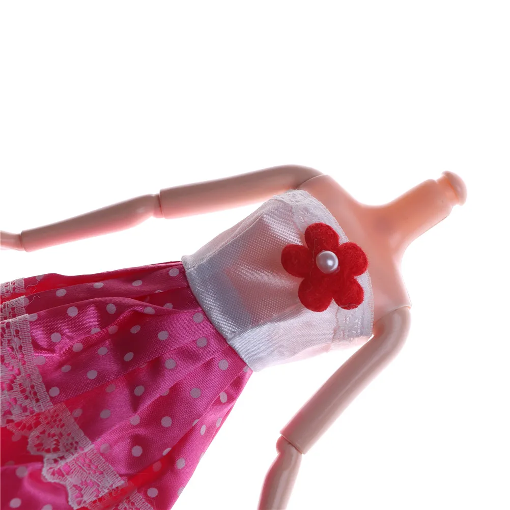 Original Doll Clothes Flower Pink Dress Beautiful Skirt Party Gown For | Игрушки и хобби