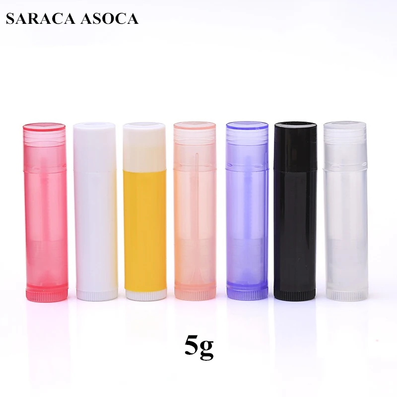 Пластиковая трубка для помады многоразовые флаконы 5 мл пустые Бальзамы губ