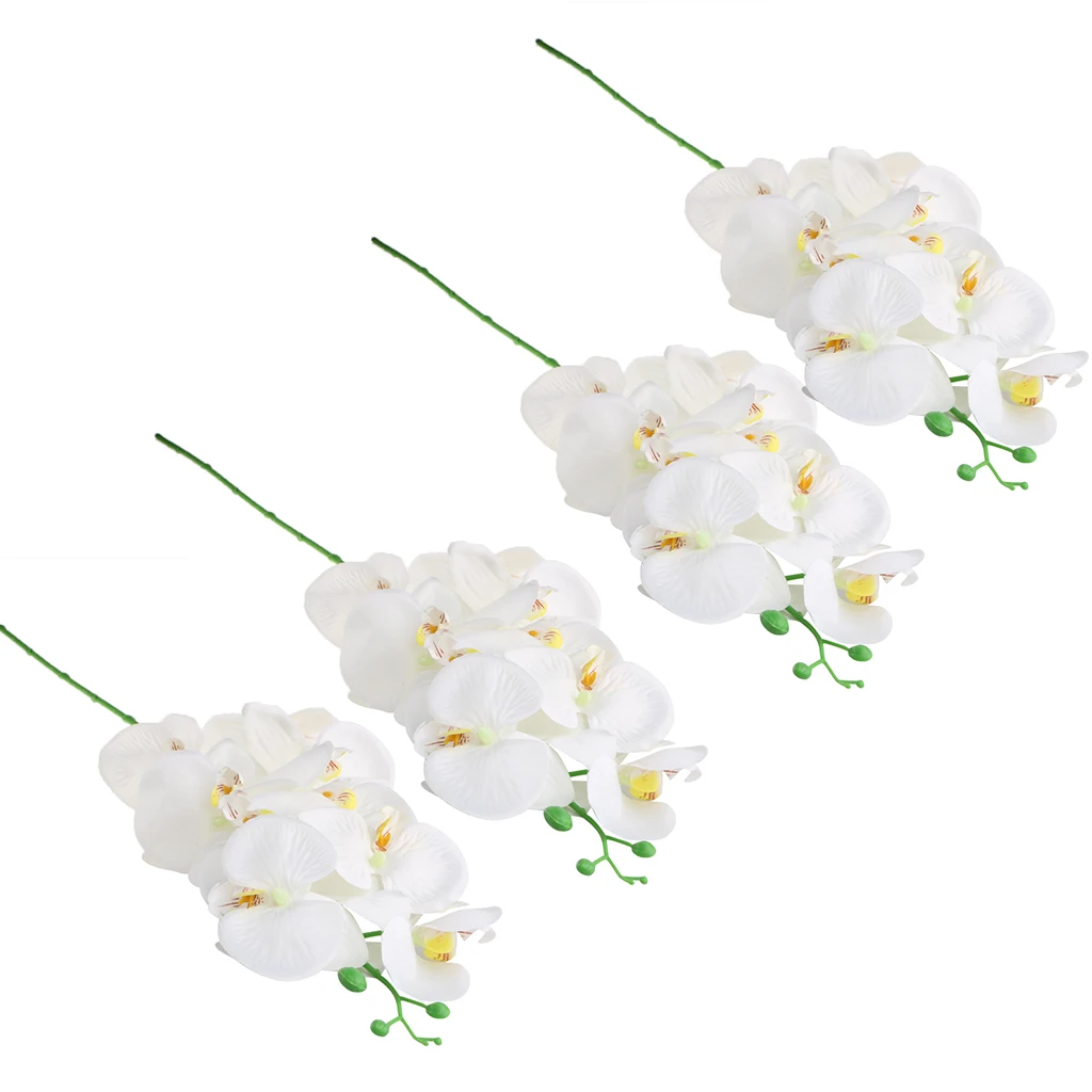 Искусственные цветы Орхидея фаленопсис 4 шт.|Искусственные и сухие цветы| |