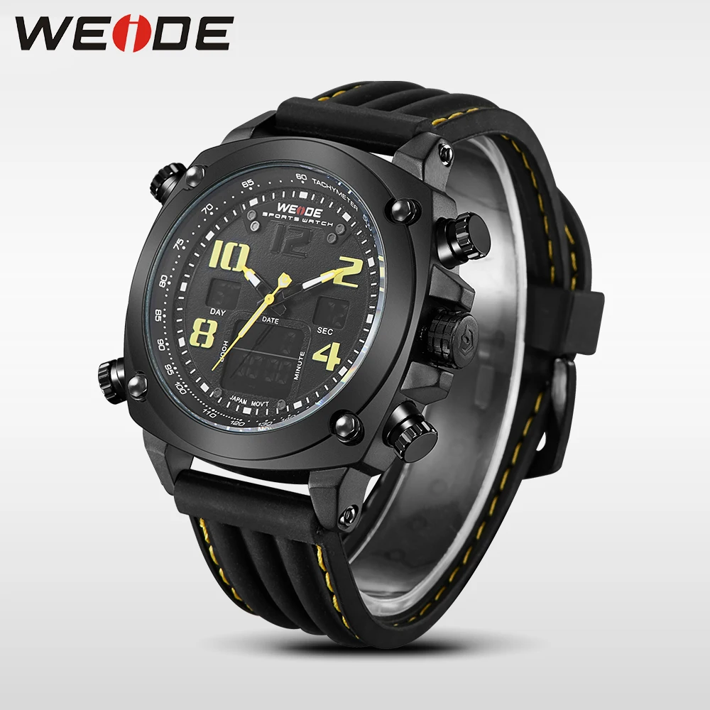 WEIDE подлинной новый Топ Роскошные Брендовые спортивные часы Множественный