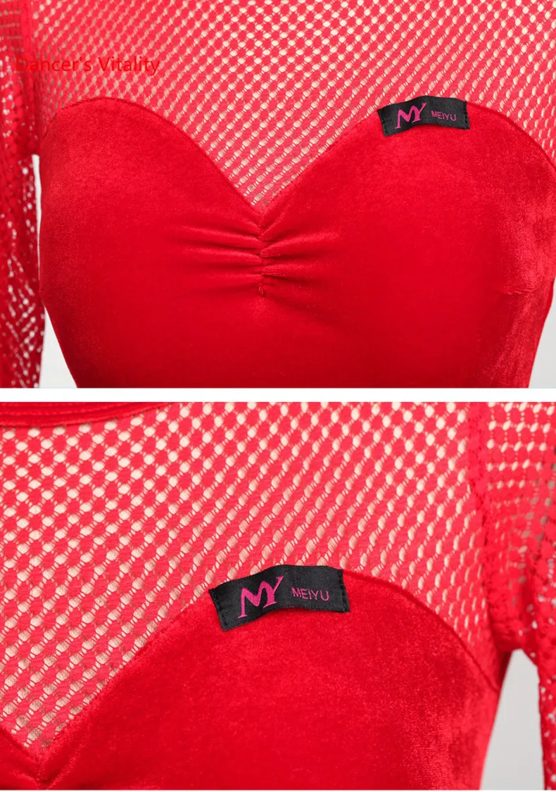 Платье для бальных танцев с бантом на поясе и длинными рукавами, женские костюмы для латинских танцев, бальных танцев