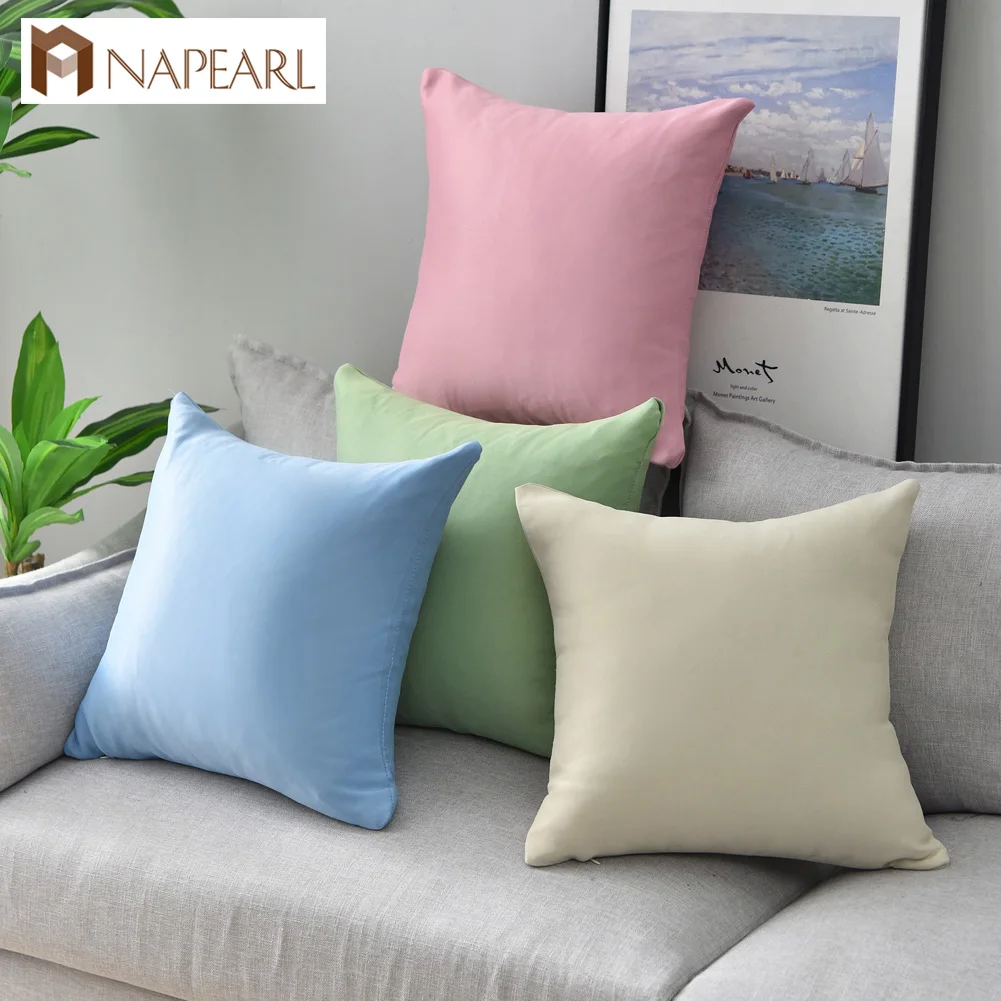 Наволочки NAPEARL 1 шт. однотонные стильные с резьбой чехлы для подушек