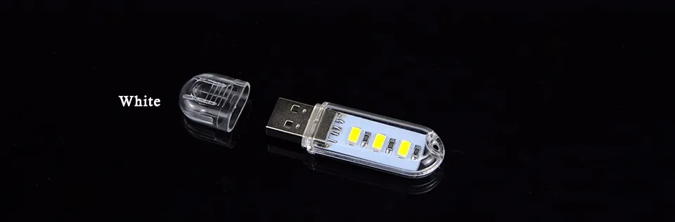 Портативный мини USB светодиодный светильник, настольная лампа для внешнего аккумулятора, ПК, ноутбука, чтения книг, светильник, белый/теплый белый, лампа для кемпинга