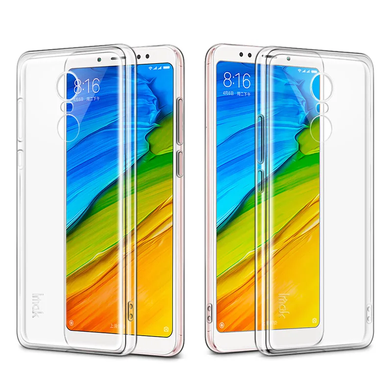 Ультратонкий Мягкий ТПУ чехол IMAK для Xiaomi Redmi 5 Plus Прозрачный Redmi5 Dual Sim силиконовые