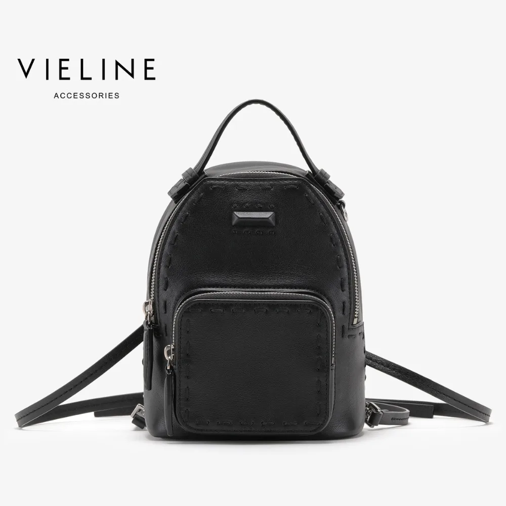 Женский кожаный рюкзак Vieline школьная сумка бесплатная доставка|leather women backpack|ladies