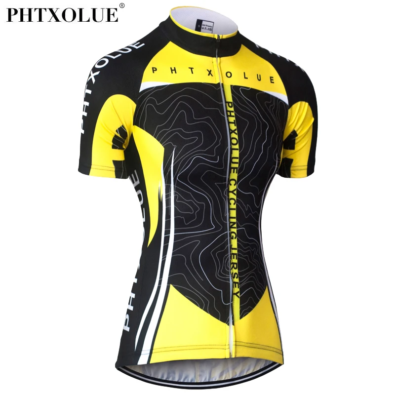Phtxolue летняя велосипедная Джерси для женщин с коротким рукавом горный велосипед