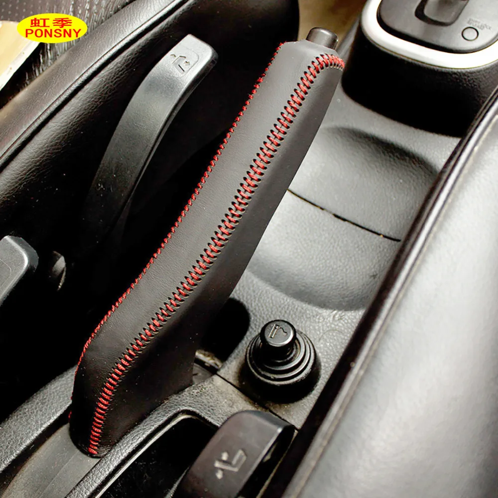 PONSNY Чехлы для ручных тормозов чехол Nissan Tiida 2007-2009 из натуральной кожи ручки |