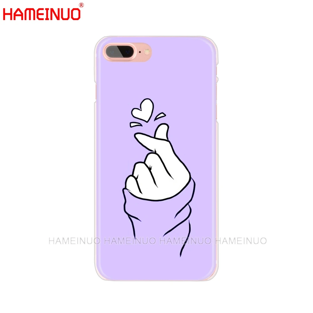 Чехол HAMEINUO для мобильного телефона черно белый с сердечком iphone X 8 7 6 4 5 6s SE 5c