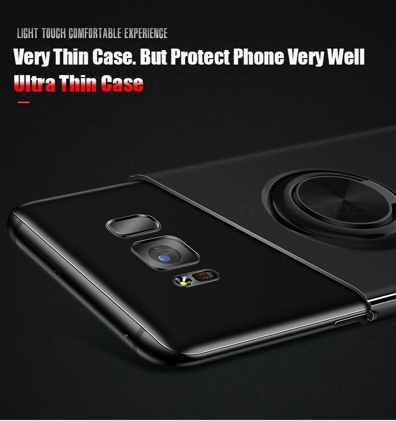 Автомобильный Магнитный чехол с кольцом-держателем для SAMSUNG Galaxy S8 S9 Plus J3 J5 J7 2017 2016