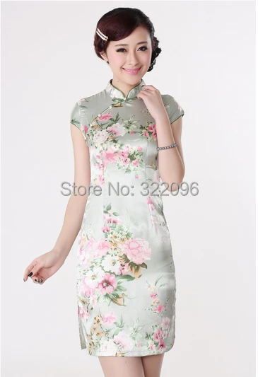 Шанхай история Новый 2017 модный ретро цветочный принт Винтаж cheongsam Китай