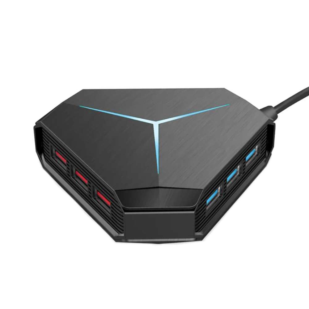 Внешний концентратор USB 2 0 3 с 6 портами звуковая карта шумоподавление адаптер для