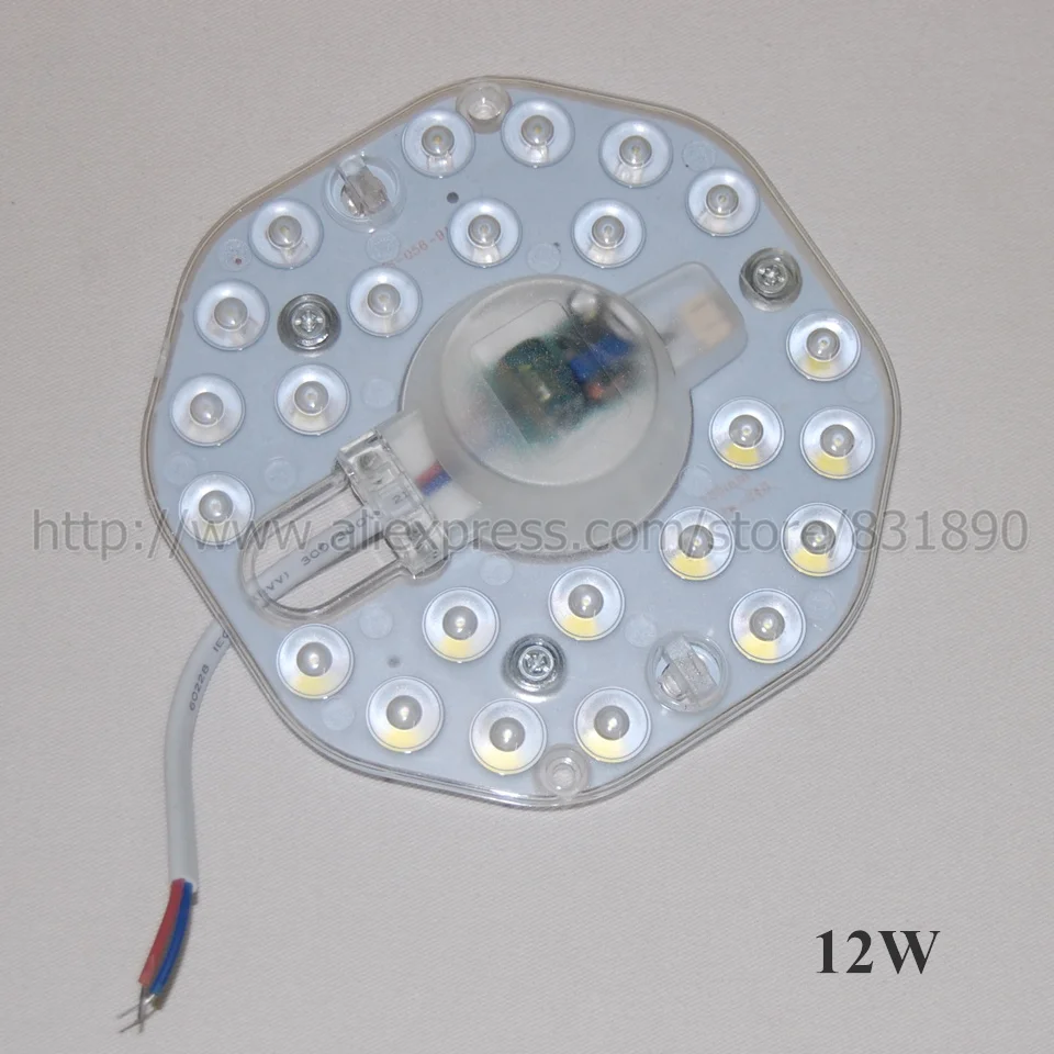 Umaked 12 Вт led pcb ac 220 В для потолка 1200LM smd2835 чипы крышка лен + алюминиевый радиатор