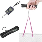 Цифровые весы с крючком для взвешивания, ЖК-дисплей, весы для путешествий, багажа, багажа, чемодана, веса, электронные весы для взвешивания рыбы 40 кг10 г