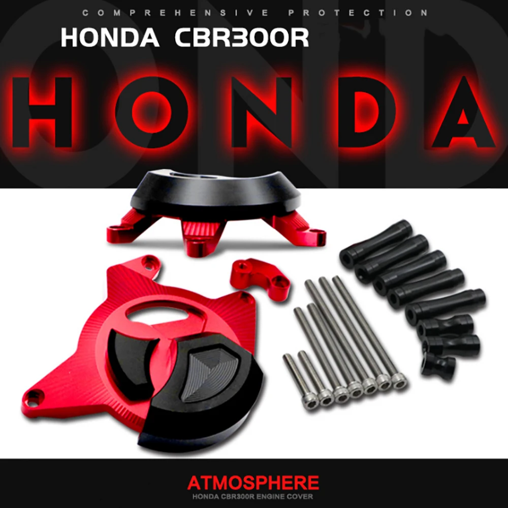 

ACZ Motorcycle CNC Engine Stator Guard Side Protector Cover Protective Frame Crash Pad For Honda CBR300R CBR300F 2015-2016