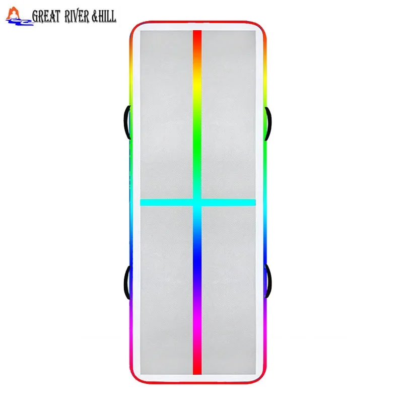 

Красивый надувной гимнастический мат Rainbow great river hill 3x1x0,1 м