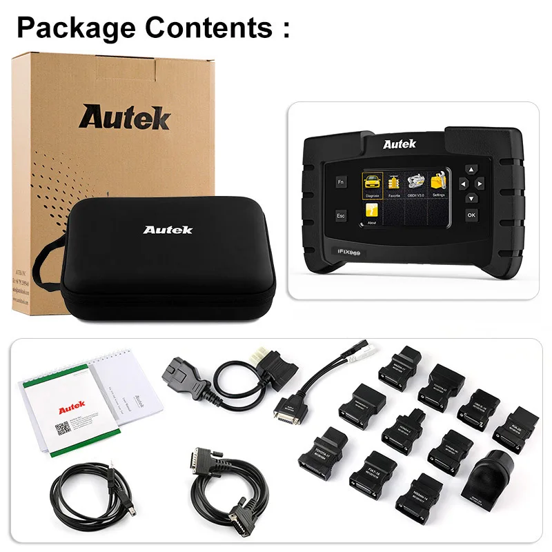 Autek IFIX 969 OBD2 сканер полный Системы автомобиля диагностический инструмент сброс