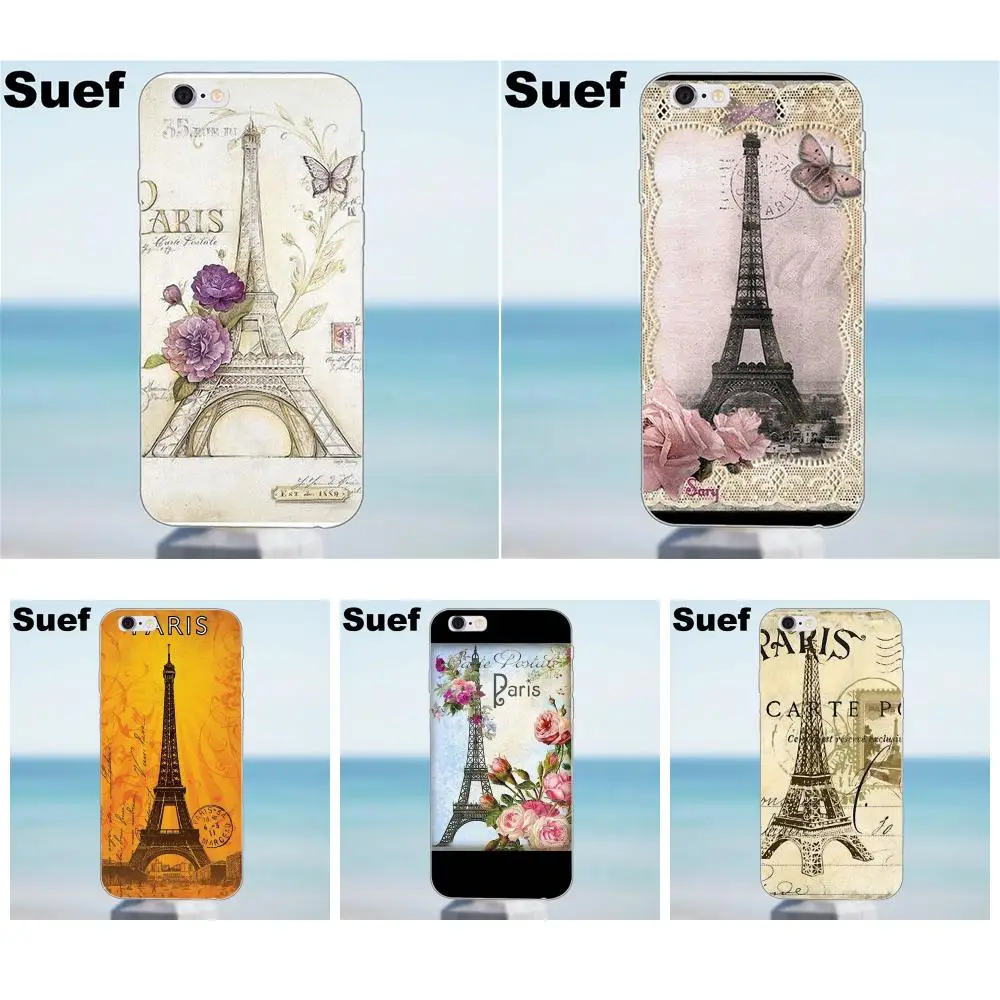 Мягкий чехол для телефона iPhone X 4 4S 5 5S 5C SE 6 6S 7 8 Plus Galaxy J1 J3 J5 J7 A3 A5 2016 2017 винтажный La Tour