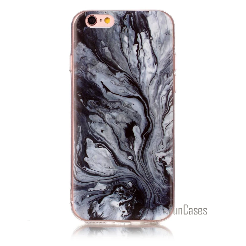 Чехол для iPhone 6 из мягкой изображение мрамора Обложка с рисунком Plus Мягкий