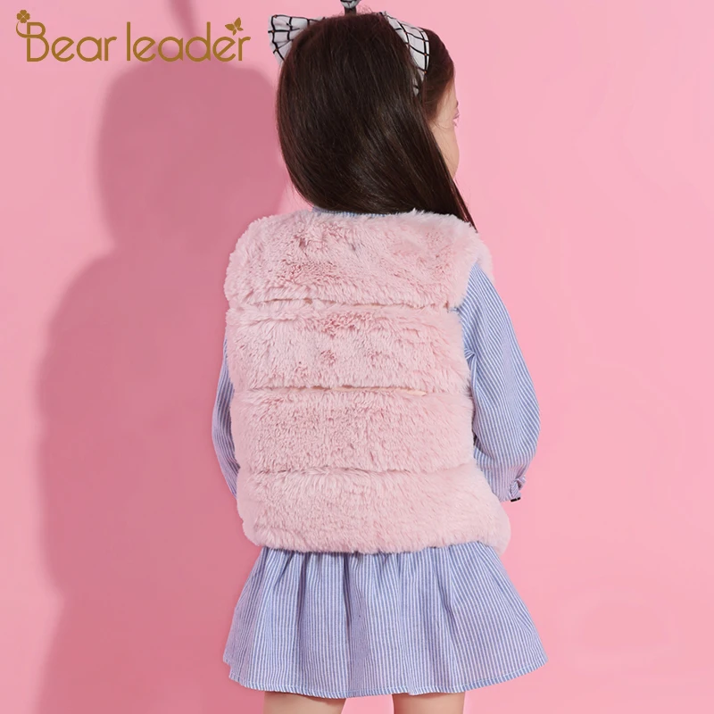 Bear Leader/верхняя одежда для девочек; Новинка г.; осенний детский жилет; зимняя одежда для маленьких девочек; детский жилет modis для девочек; одежда