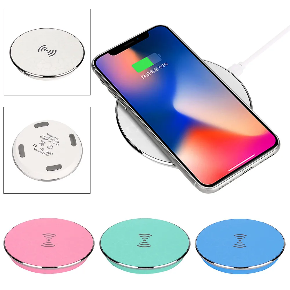 Беспроводное зарядное устройство Qi для iPhone 8/8 Plus/X универсальное беспроводное