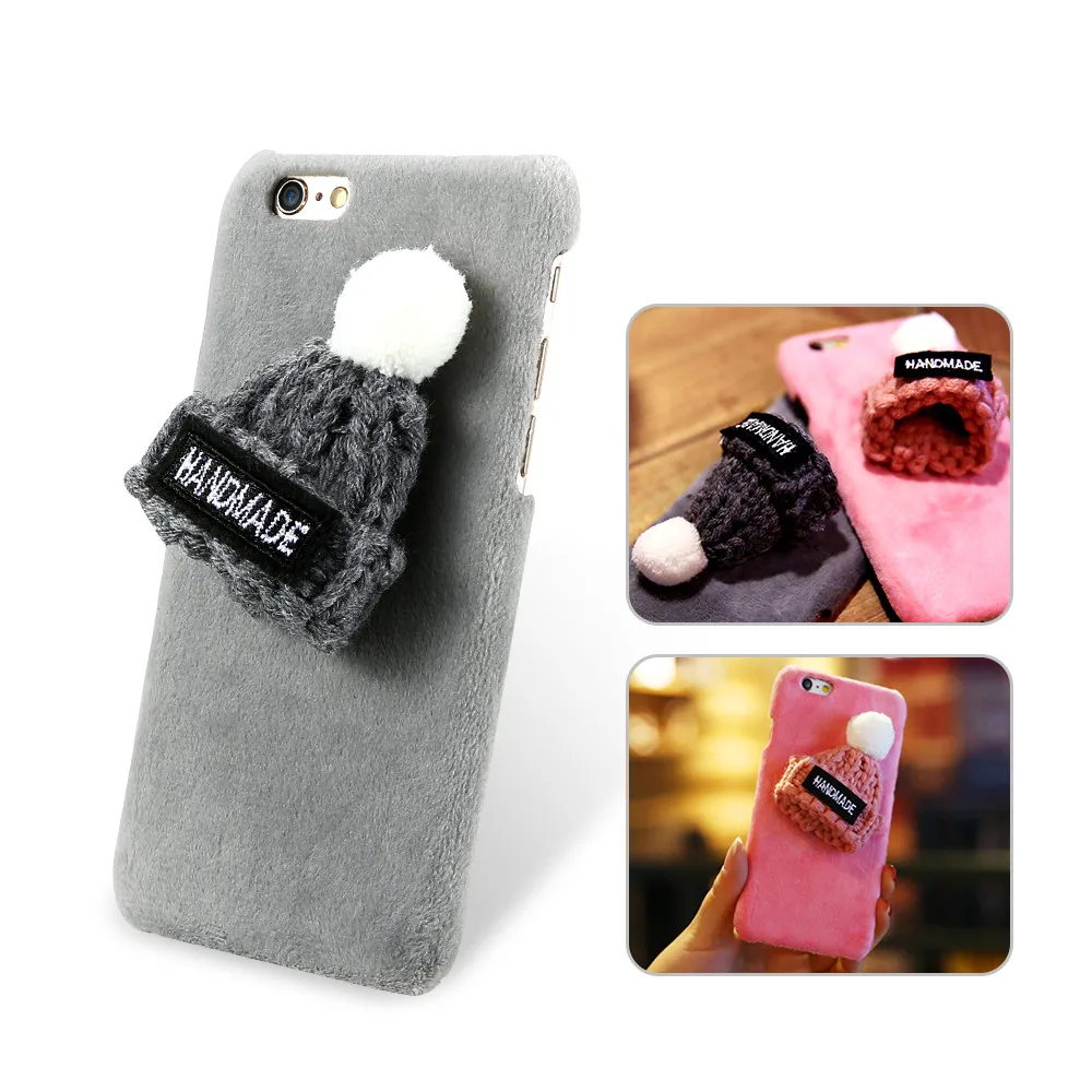 2019 Kisscase пушистый чехол для iPhone 6 6s 7 8 плюс шляпа своими руками X 5 5S SE Plus случаях