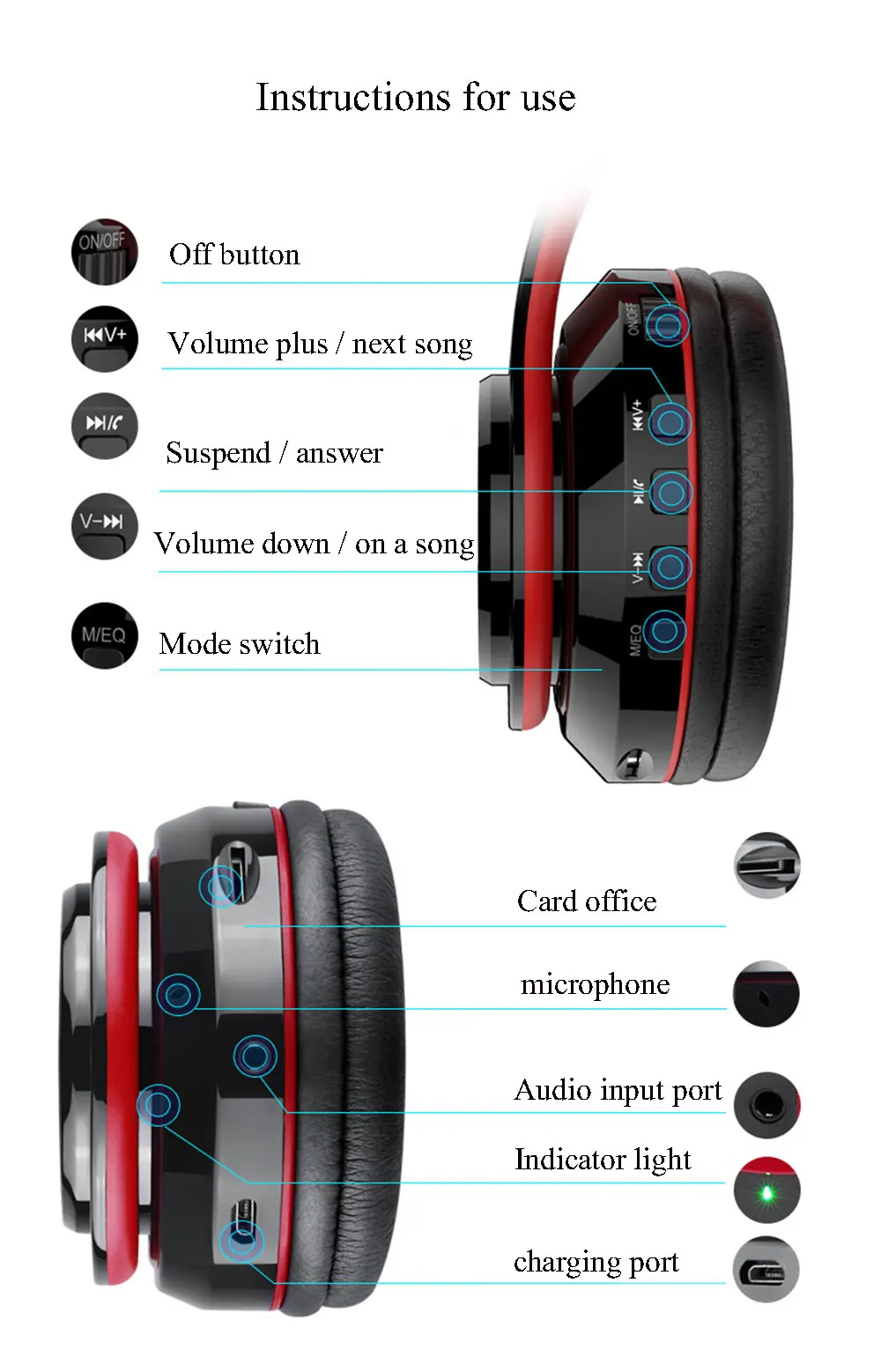 Складной шлем беспроводной Bluetooth 4,1 Беспроводной Bluetooth гарнитура для телефона con micro fono для всех смартфонов гарнитура
