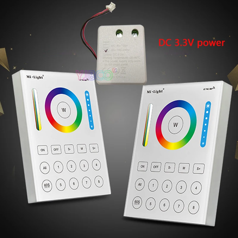 Miboxer 2 4G RGB + CCT Беспроводная 8 зонная дистанционная настенная сенсорная панель LS2 5 в