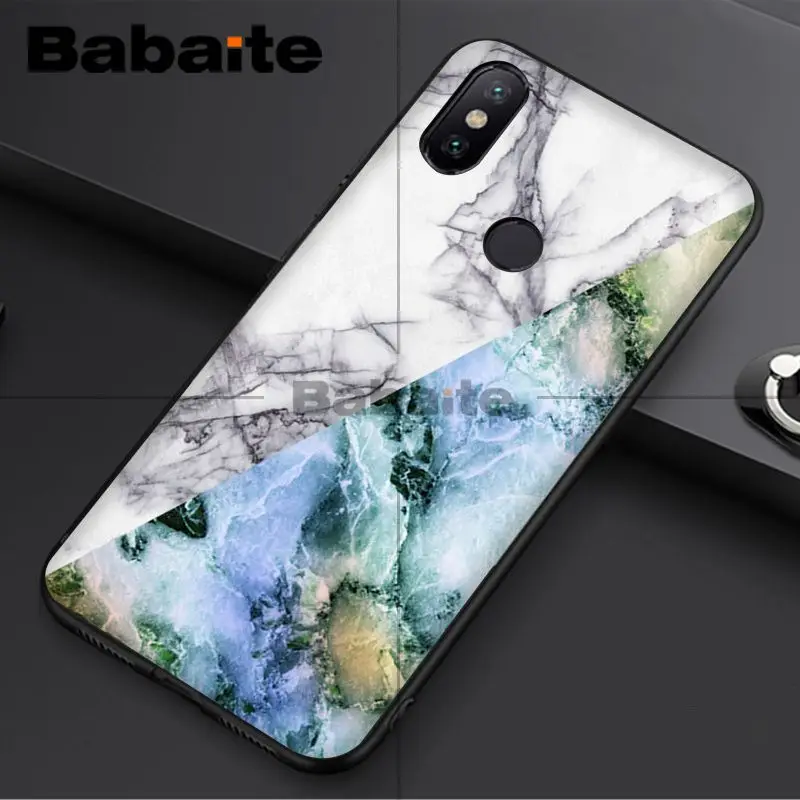 Babaite геометрический разборный рисунок под мрамор золото искусственный для redmi 5plus