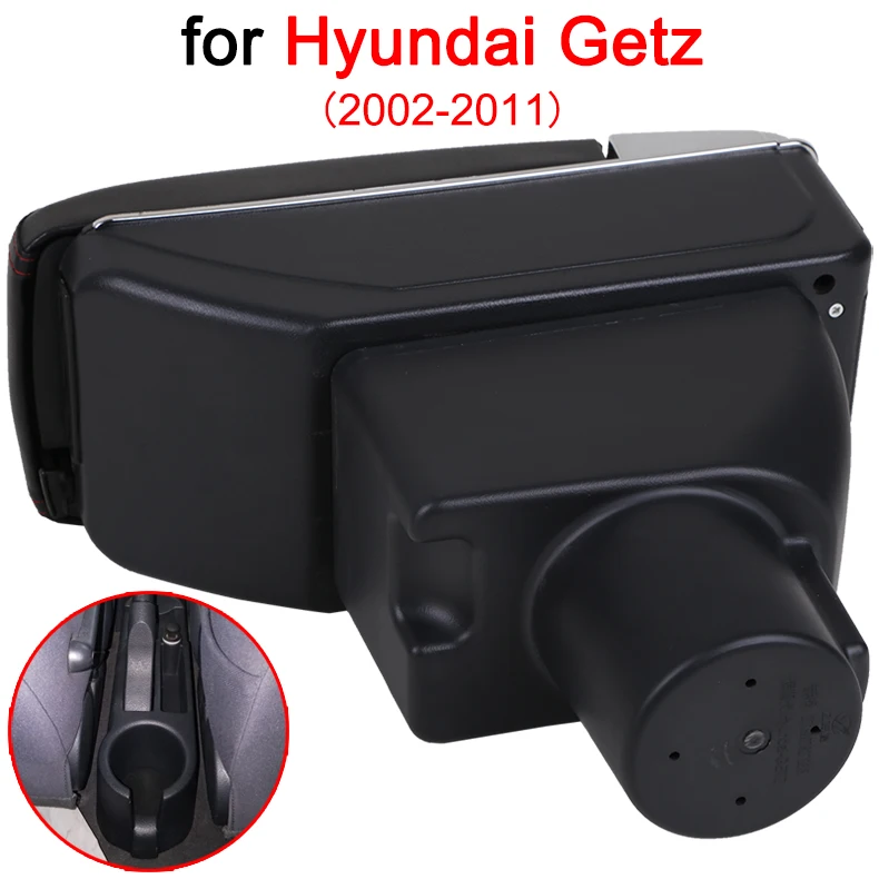 Для hyundai Getz подлокотник коробка hyundai Getz Универсальный центральный автомобильный подлокотник для хранения коробка Подстаканник Пепельница Модификация аксессуары