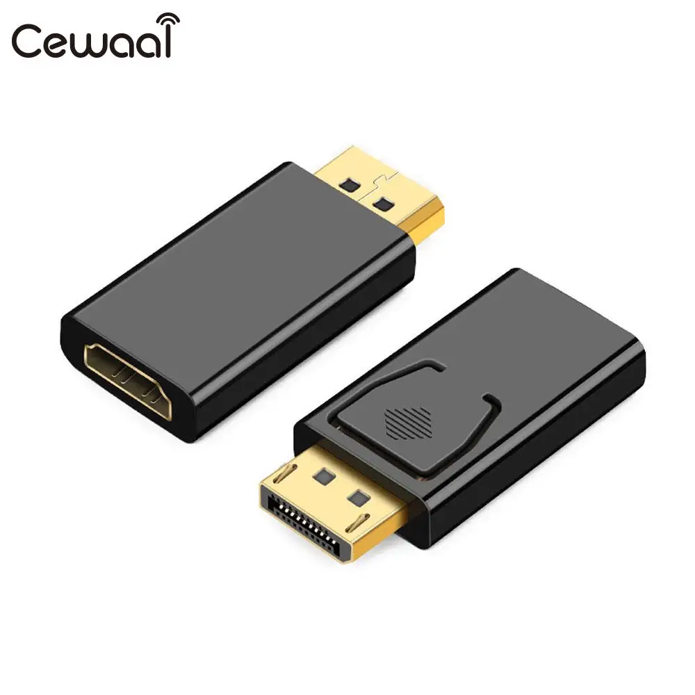 Адаптер дисплея порт к HDMI черный штекер и игрушечный преобразователь женскому