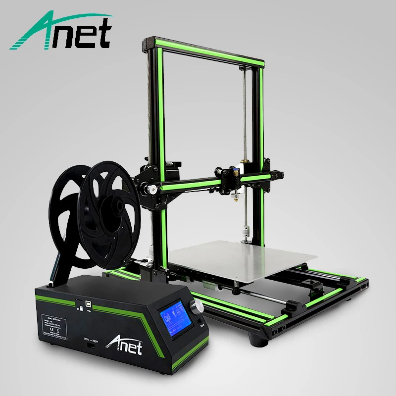 Anet E10 3D принтер легко монтажные алюминиевые рамы DIY Kit Качество Горячей кровати ЖК