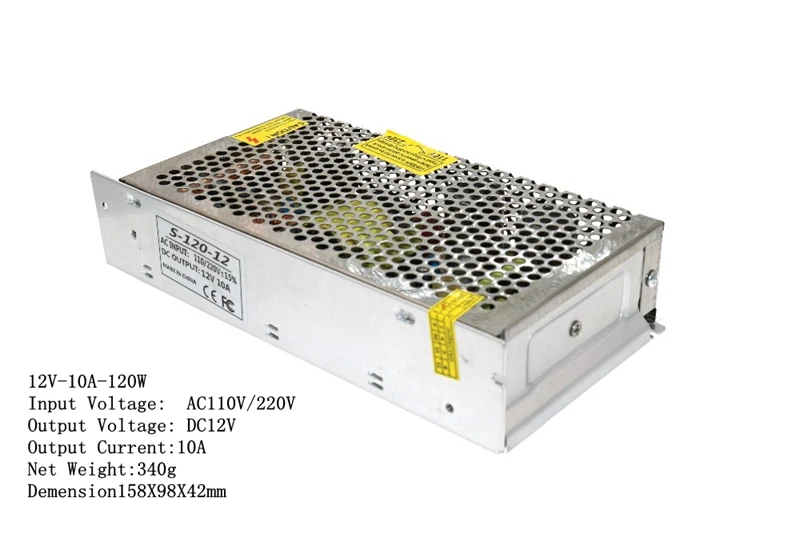 Алюминиевый переключатель питания AC100 240V DC 12V 2A 3A 5A 10A 20A 30A 40A 50A драйвер адаптера