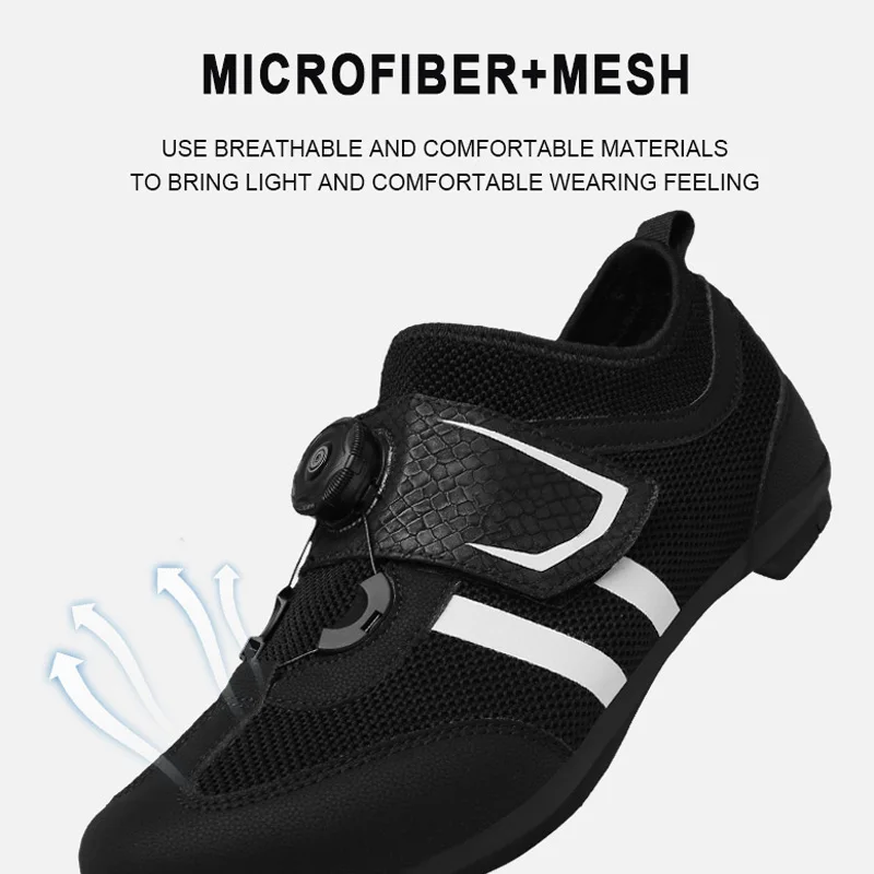 Мужская обувь для велоспорта gomрядом черная дышащая езды на велосипеде