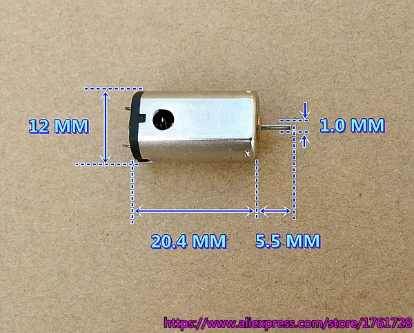 10 шт! Сильный Магнит Неодимовый N30 3 V двигателя 34000 об/мин угольные щетки максимумы