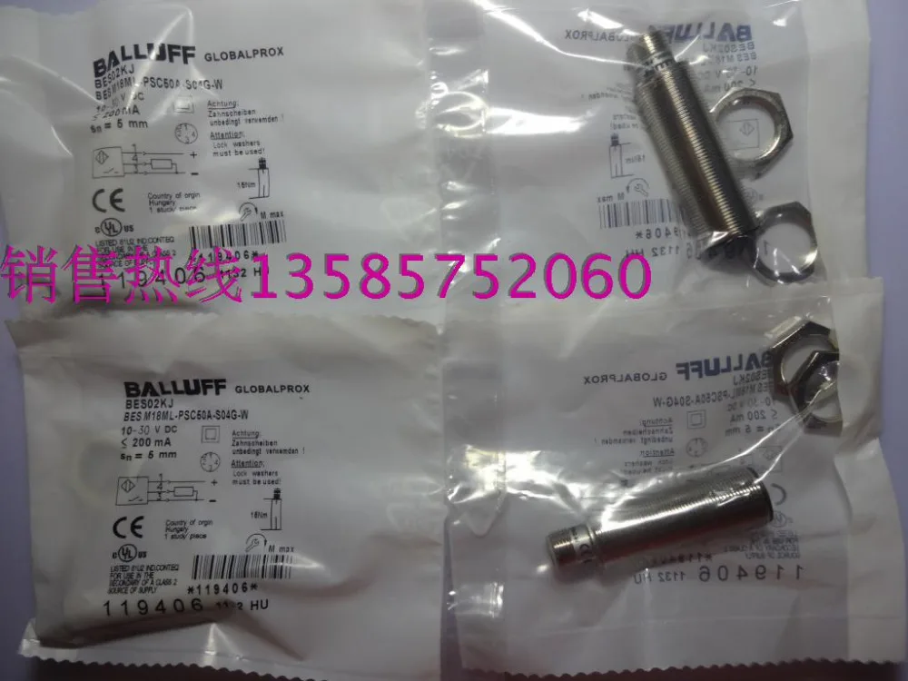 Balluff Датчик Приближения BES M18ML-PSC50A-S04G-W Новое Высокое Качество Один Год Гарантии |